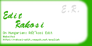 edit rakosi business card